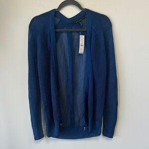 White House Black Market Mesh Open-Front Cardigan • NWT!